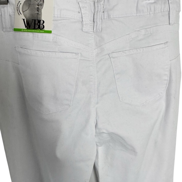 NWT Royalty for Me WWB mid rise boot cut white jeans size 10 - Picture 8 of 8